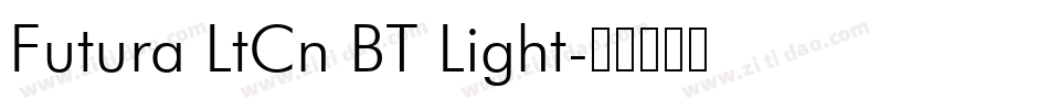 Futura LtCn BT Light字体转换